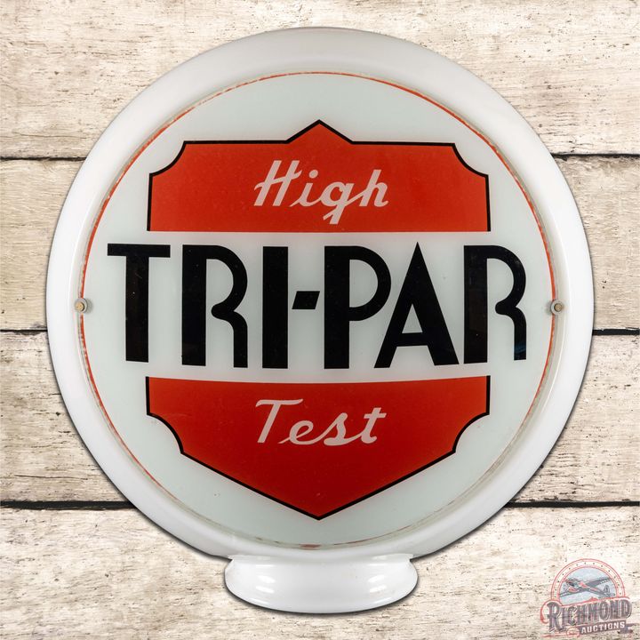 Tri-Par High Test Gasoline 13.5" Single Lens w/ Milk Glass Body