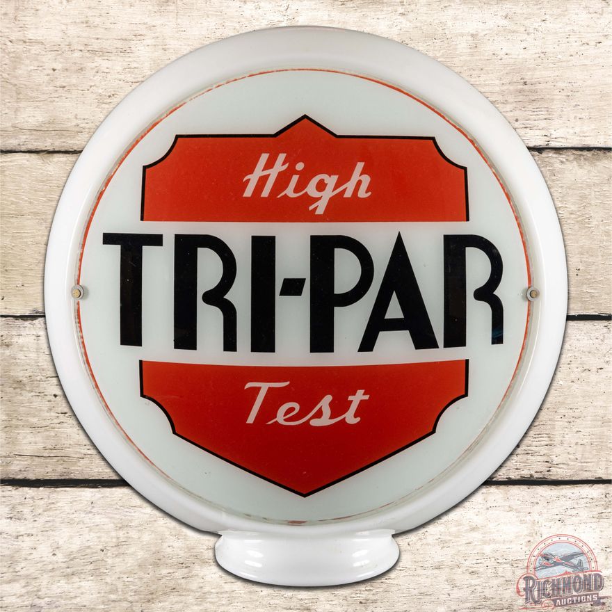 Tri-Par High Test Gasoline 13.5" Single Lens w/ Milk Glass Body