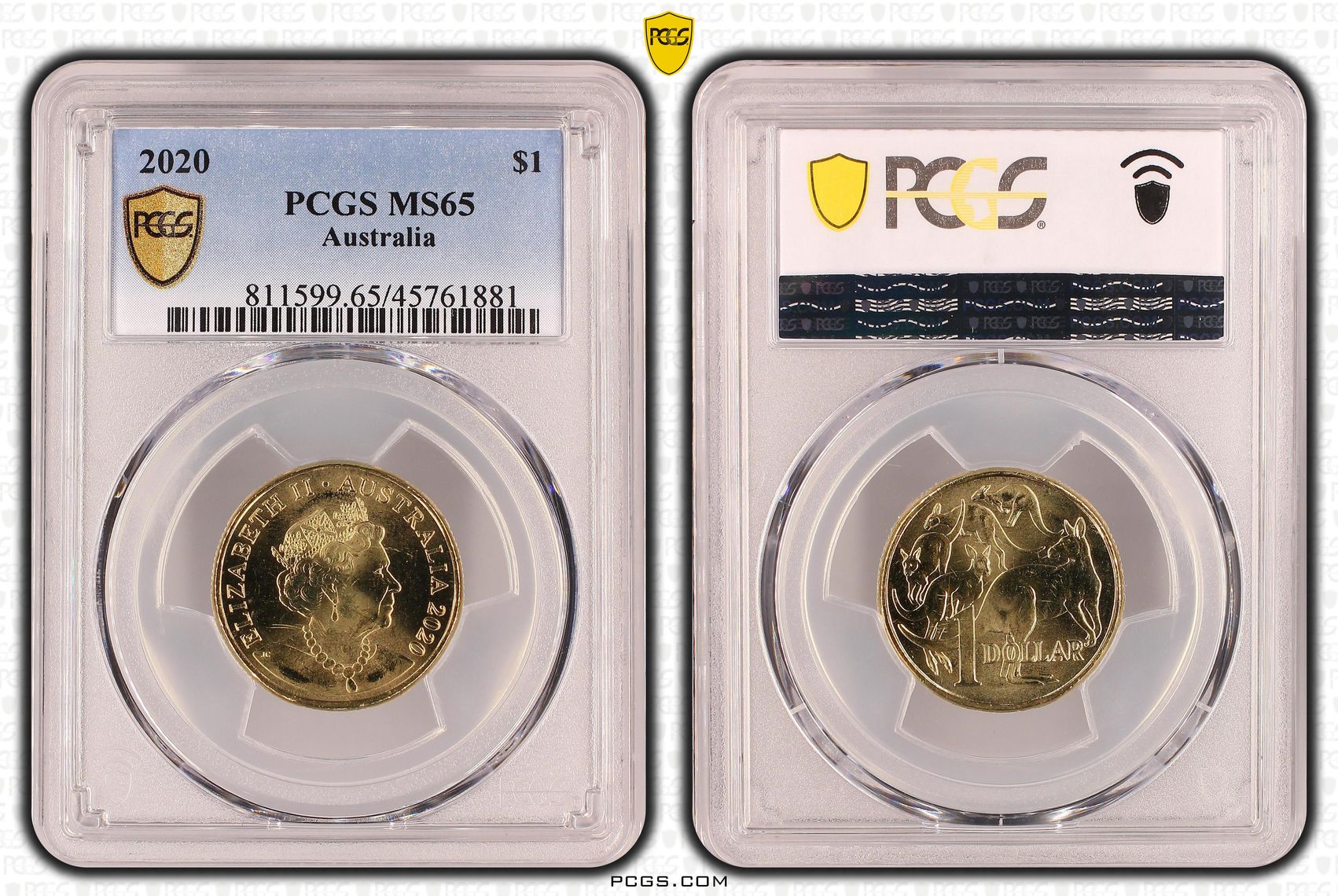 One Dollar, 2020, PCGS MS 65