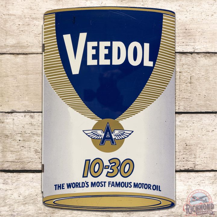 Veedol Flying A The World's Most Famous Motor Oil DST Flange Sign