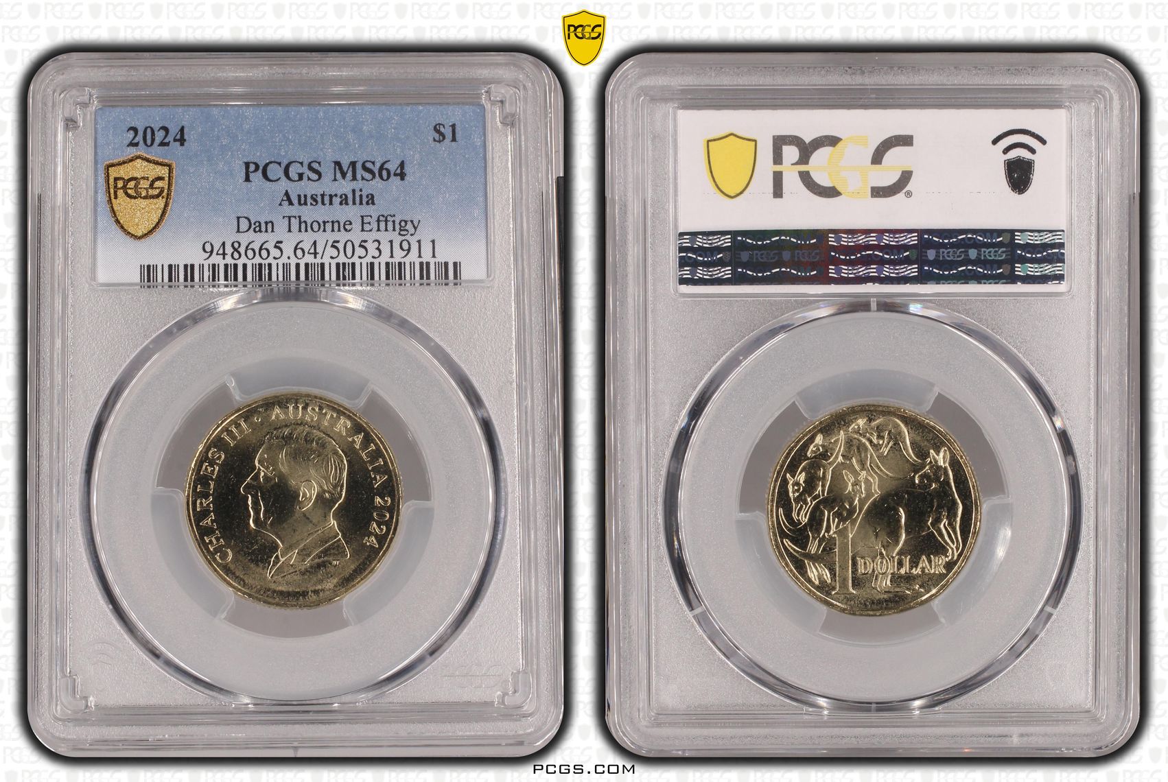 Dan Thorne Effigy, One Dollar, 2024, PCGS MS64