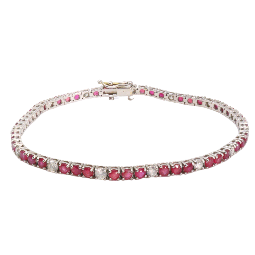 Pulsera tipo tenis de Rubí
