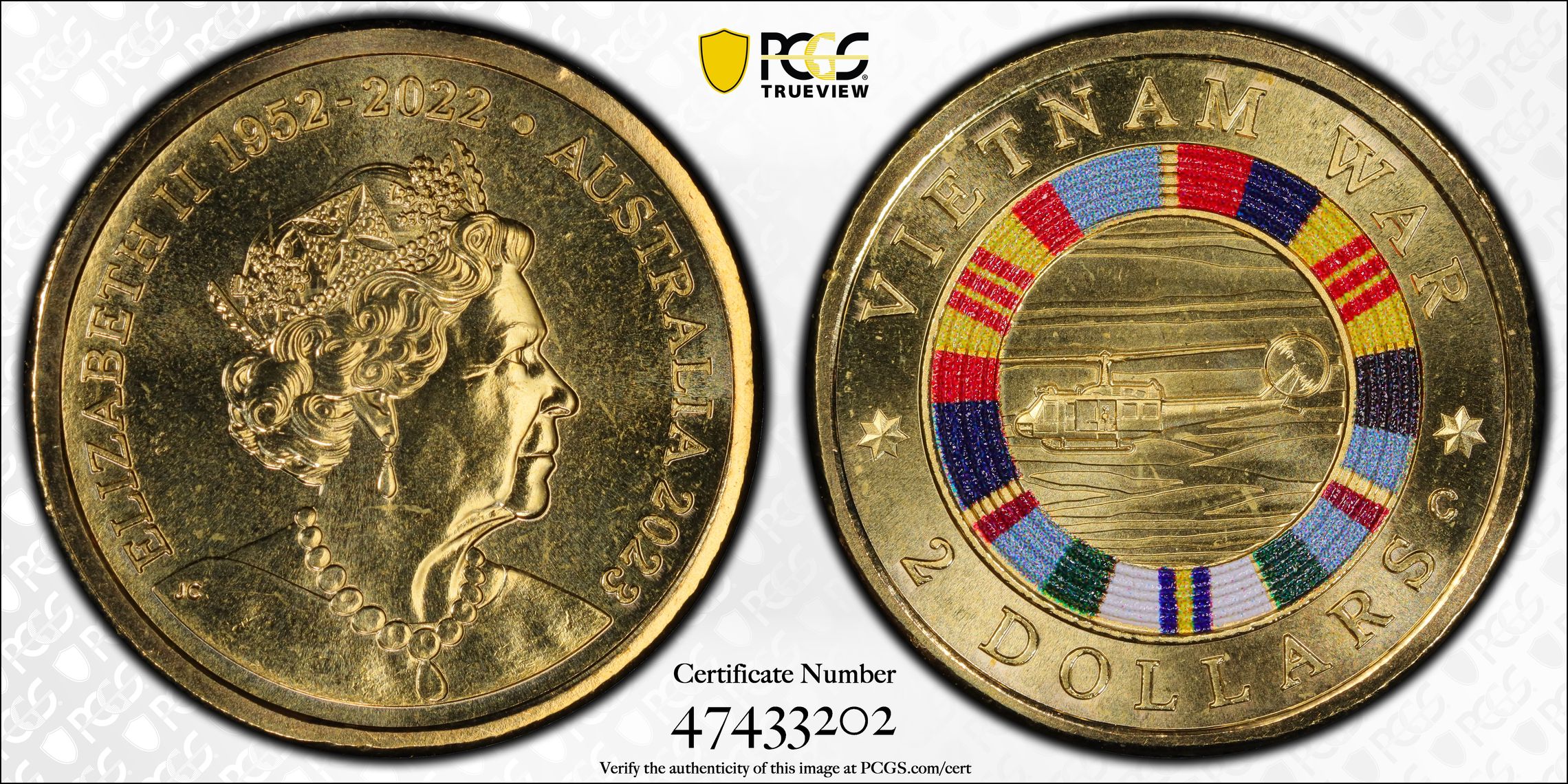 Elizabeth II, Vietnam War, Two Dollar, 2023-C, PCGS MS67