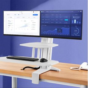North Bayou Sit Stand Dual Monitor Desk Mount( ST35-2A) - NOT ASSEMBLED