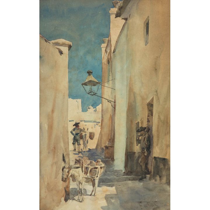 Julian Fałat | Miasteczko hiszpańskie (Toledo), ok. 1884 r.