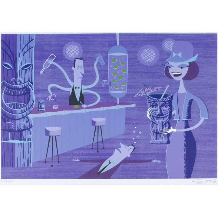 Josh Agle (Shag) ''Masquerade Party'' Serigraph