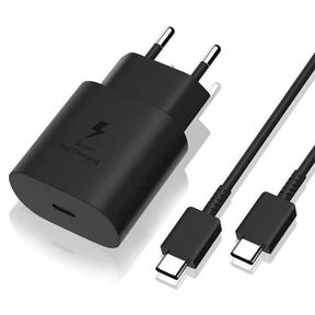 Super Fast 45W Charging Wall Charger Type C to Type C Cable Black |