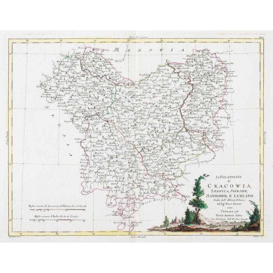 Giovanni Antonio Rizzi-Zannoni | Li Palatinati di Cracowia, Lekzyca, Sieradz…