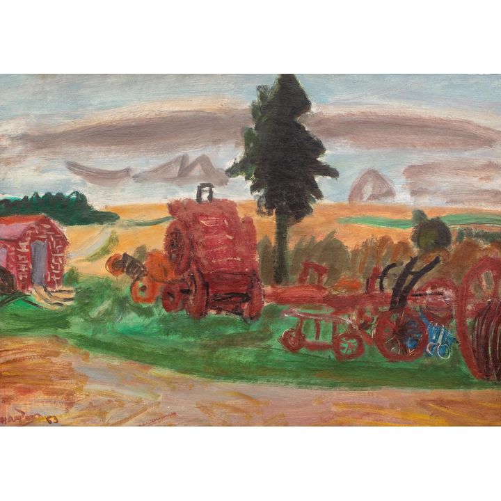 Henryk Hayden | Przed zbiorem zboża, 1953 r.