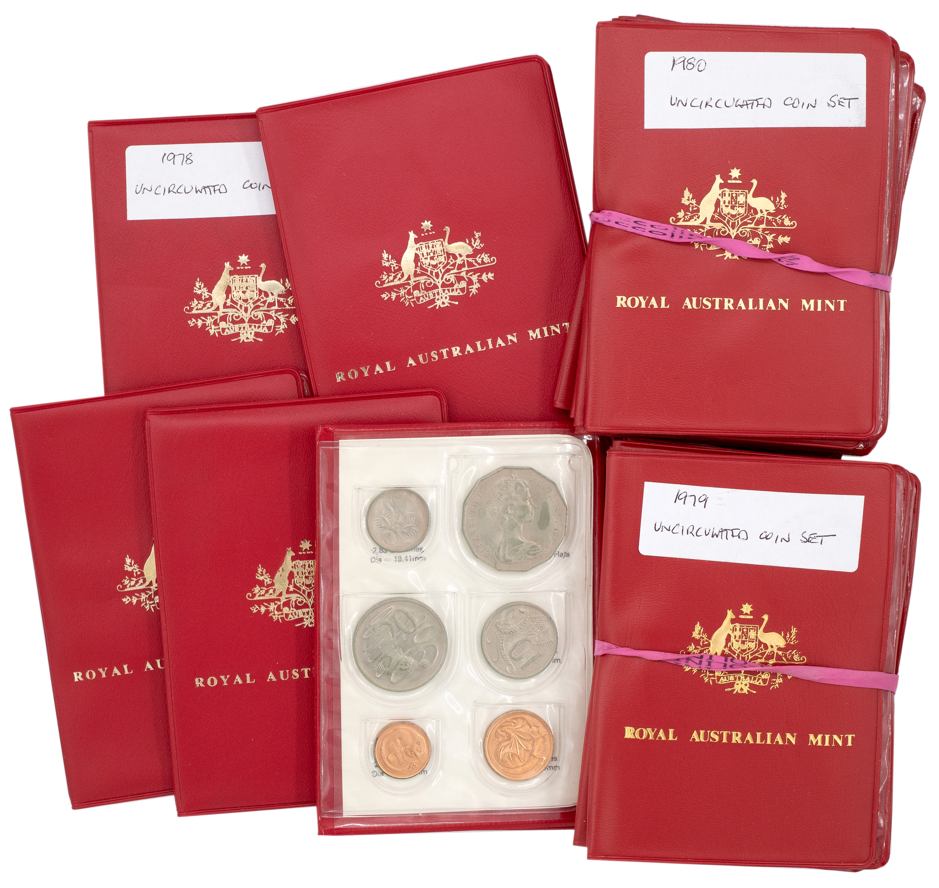Elizabeth II, Mint Sets, 1978 - 1980, UNC