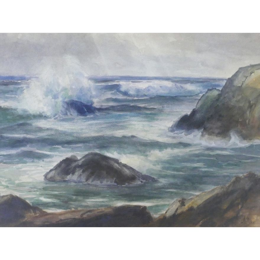 Peter Winthrop Sheffers ''Untitled'' (Seascape) Watercolor