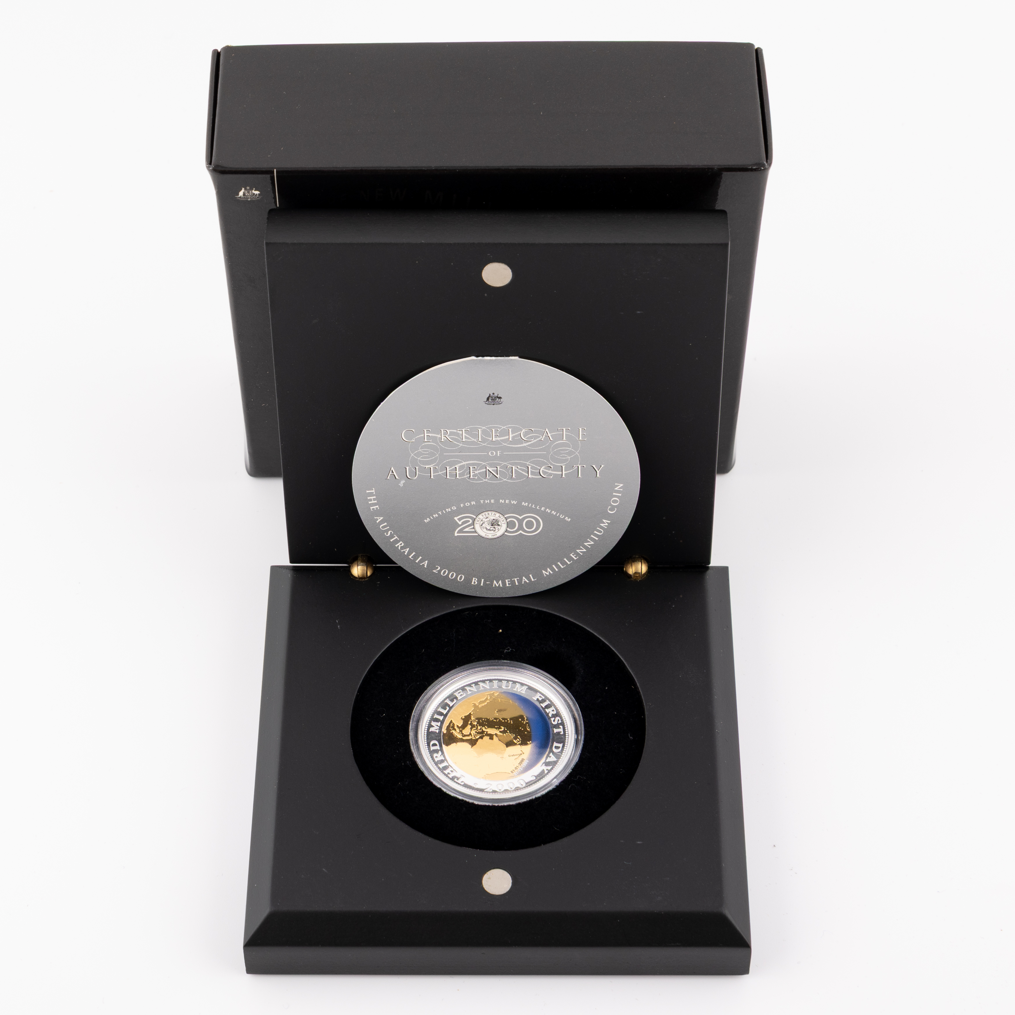 Elizabeth II, Perth Mint - Bi-Metal Millennium Coin, Twenty Dollars, 2000, FDC