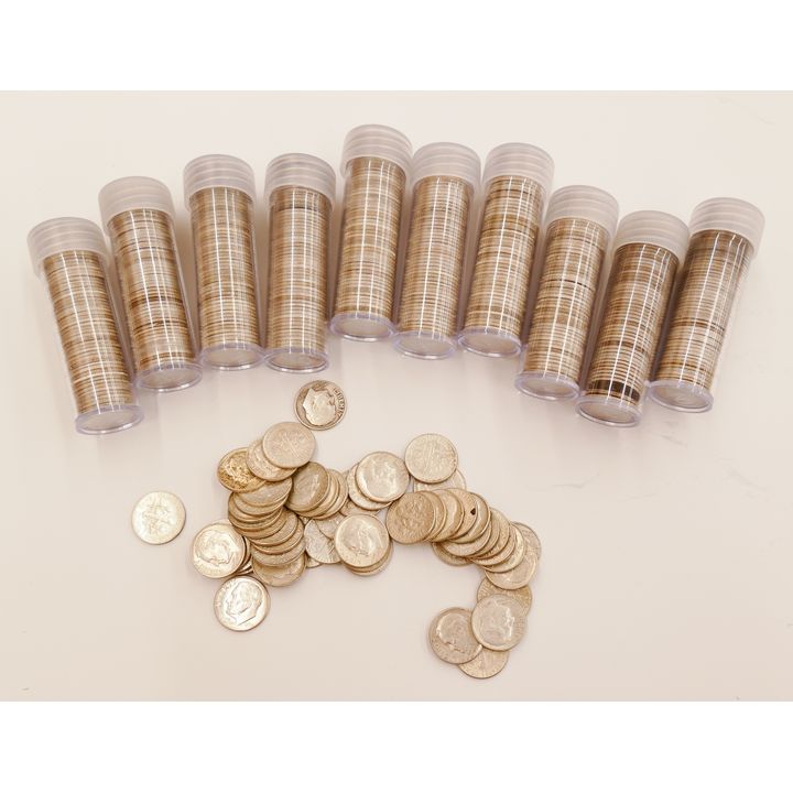 569pc United States Roosevelt Dimes 1953-1964
