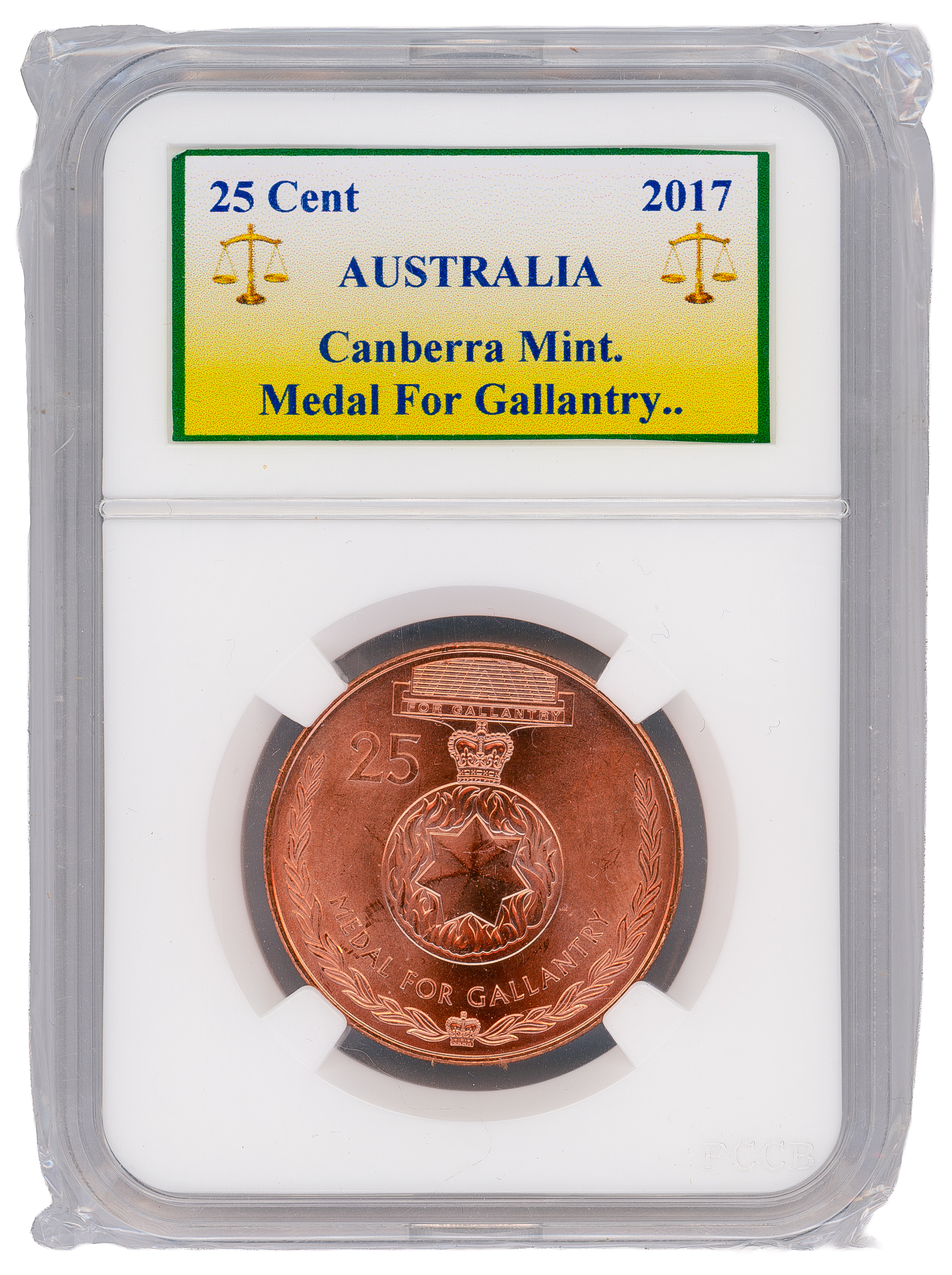 336 · Medal For Gallantry, Twenty Five Cent, 2017,