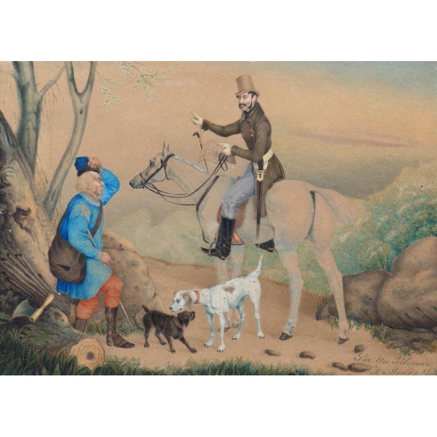 Artysta nieokreślony | Spotkanie na drodze, 1830