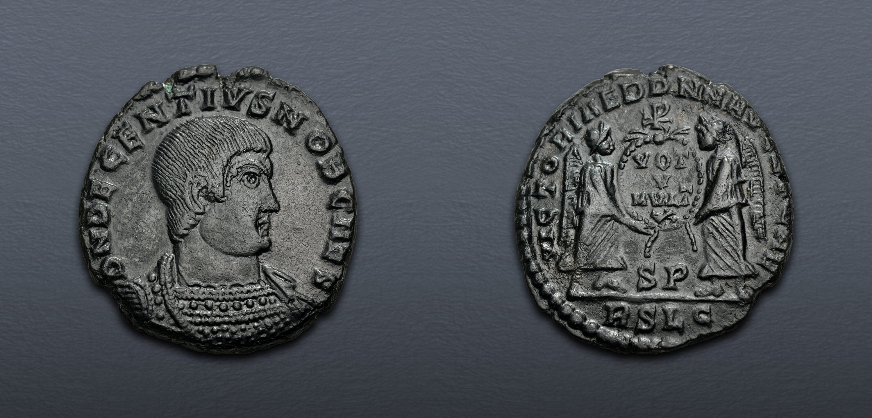 Decentius. Caesar, AD 350/1-353. Æ (20.5mm, 4.76 g, 12h). Lugdunum ...