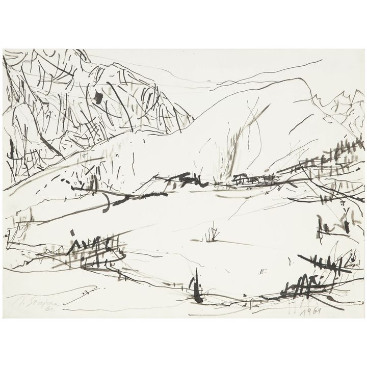 Józef Szajna | Pejzaż górski z Austrii, 1961