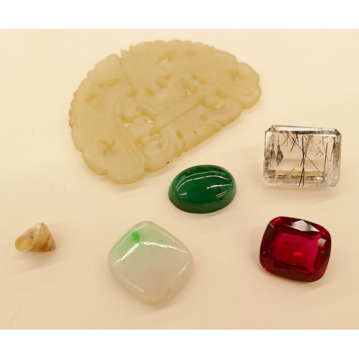 Box Jade Cabochon Stone Etc
