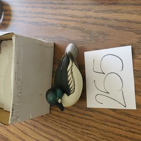 Signed bird from Ducks Unlimited, with original box