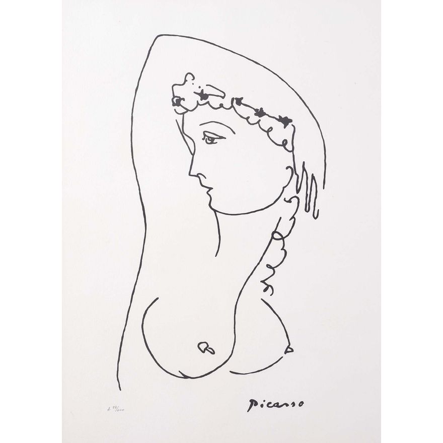 Pablo Picasso 'Untitled - Portrait'