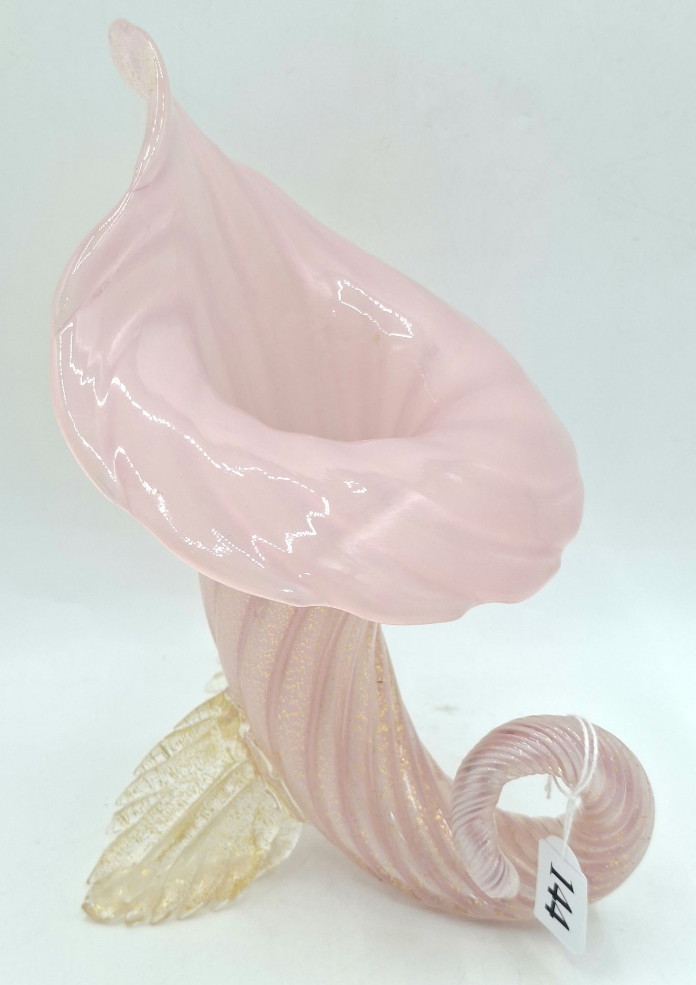 1950'S Cornucopia Art Glass Vase