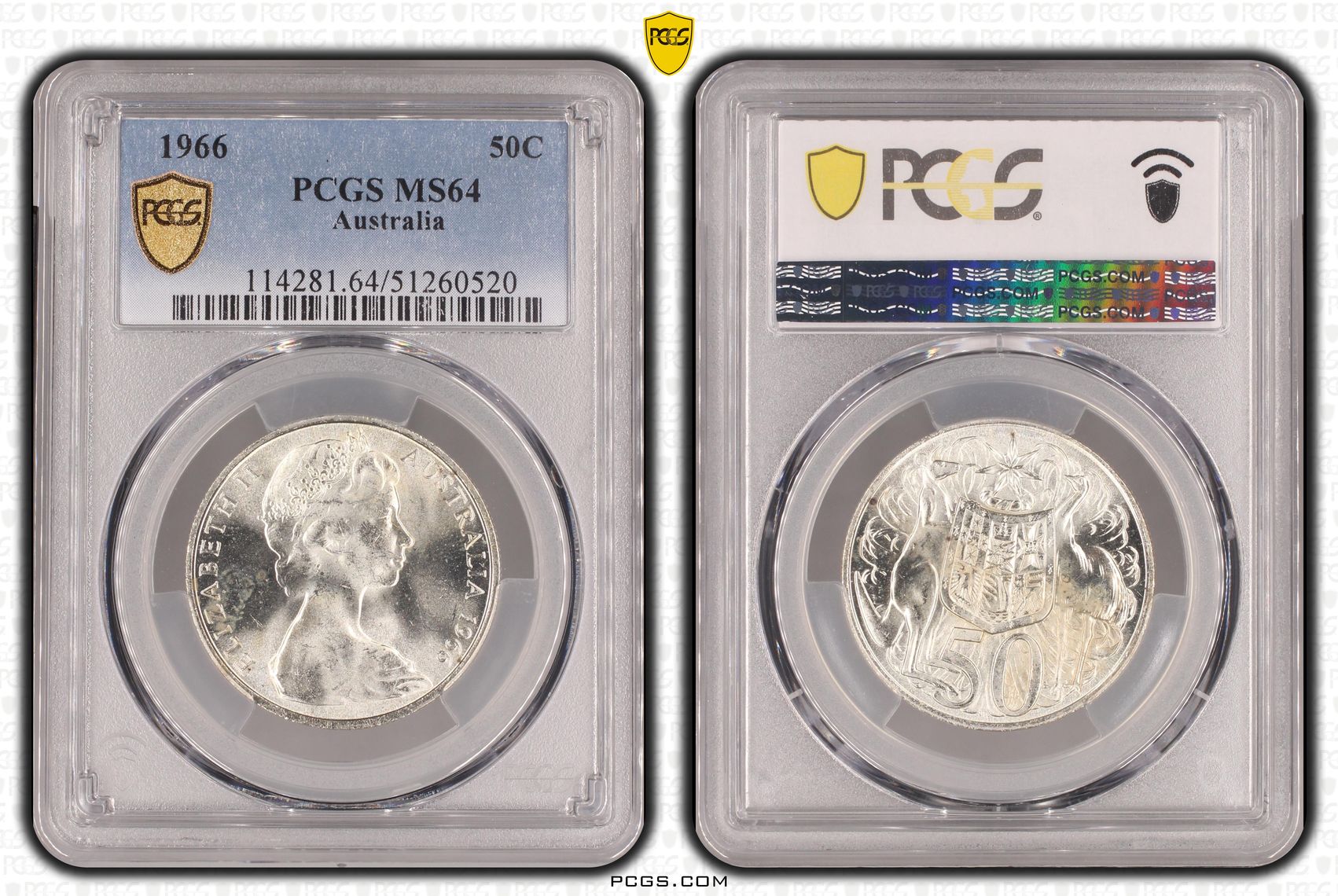 Fifty Cent, 1966, PCGS MS64