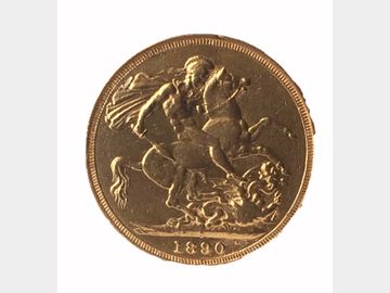 1890 Queen Victoria Jubilee Head Sydney Mint Gold Sovereign.
