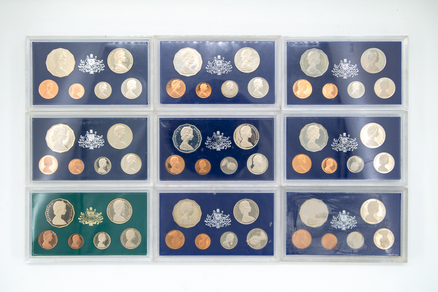 346 · Elizabeth II, Accumulation, Proof Set, 1973 - 1984,  FDC
