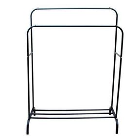 Heartdeco DIY Garment Rack Metal Double Rails Clothes Rack Organizer