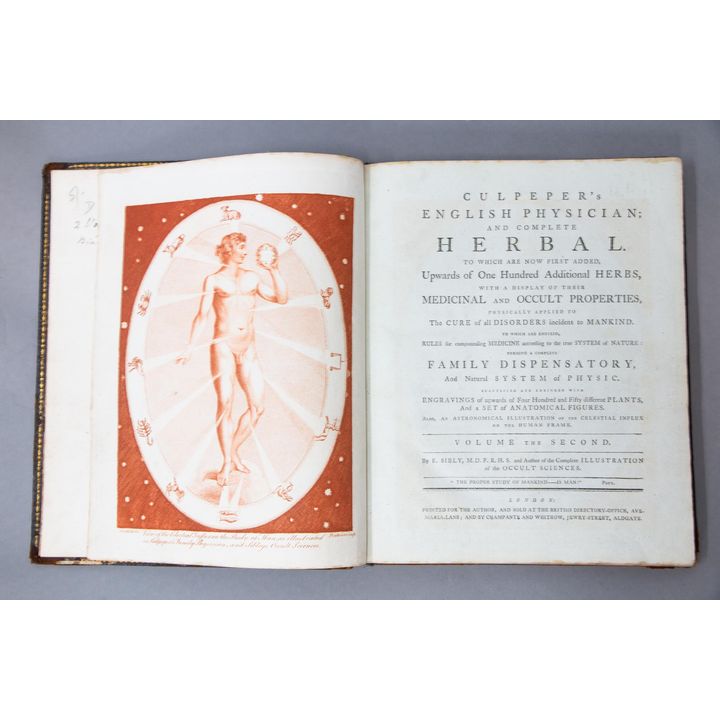 SIBLY, E. [EBENEZER] [CULPEPER, NICHOLAS] - Culpeper's English Physician; and Complete Herbal.
