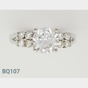 Sterling Silver Bella Ring With Czs (Size O) - 51533/211