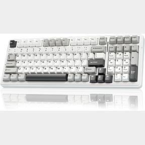 AULA F99 WIRELESS MECHANICAL KEYBOARD,TRI-MODE BT5.0/2.4GHZ/USB-C HOT SWAPPABLE CUSTOM KEYBOARD,PRE-LUBED LINEAR SWITCHES,GASKET S