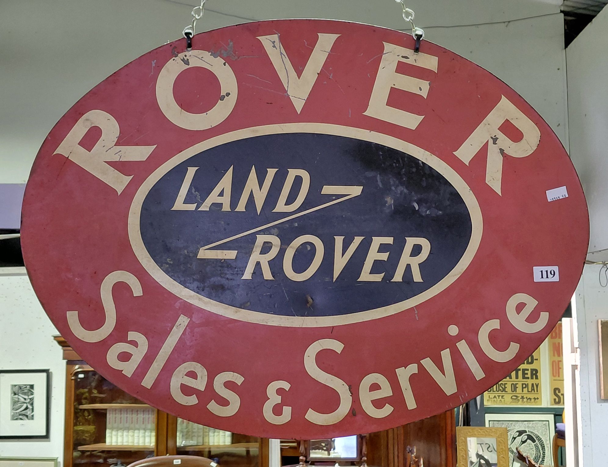 119 · ORIGINAL LAND ROVER DEALERS SIGN