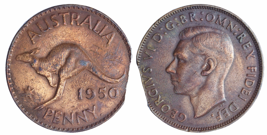 1950Y Penny (Cleaned)