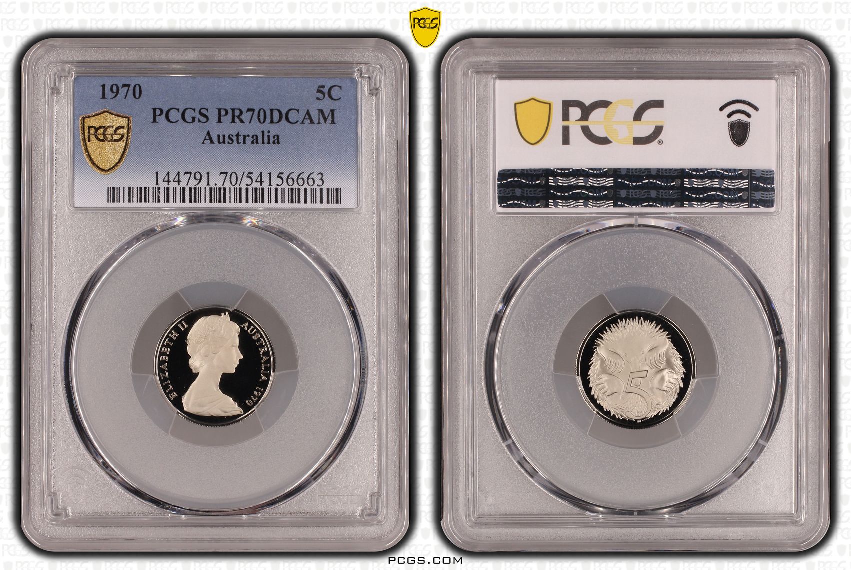 12/0, Five Cent, 1970, PCGS PR70DCAM