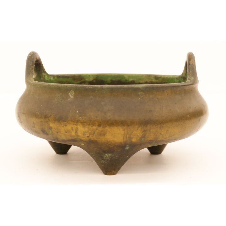 Chinese Qing Bronze Ding Censer