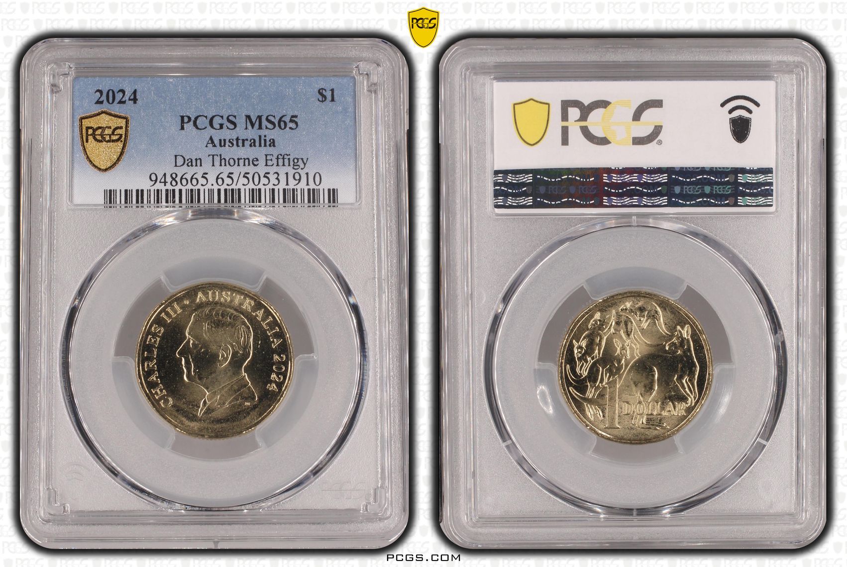 Dan Thorne Effigy, One Dollar, 2024, PCGS MS65