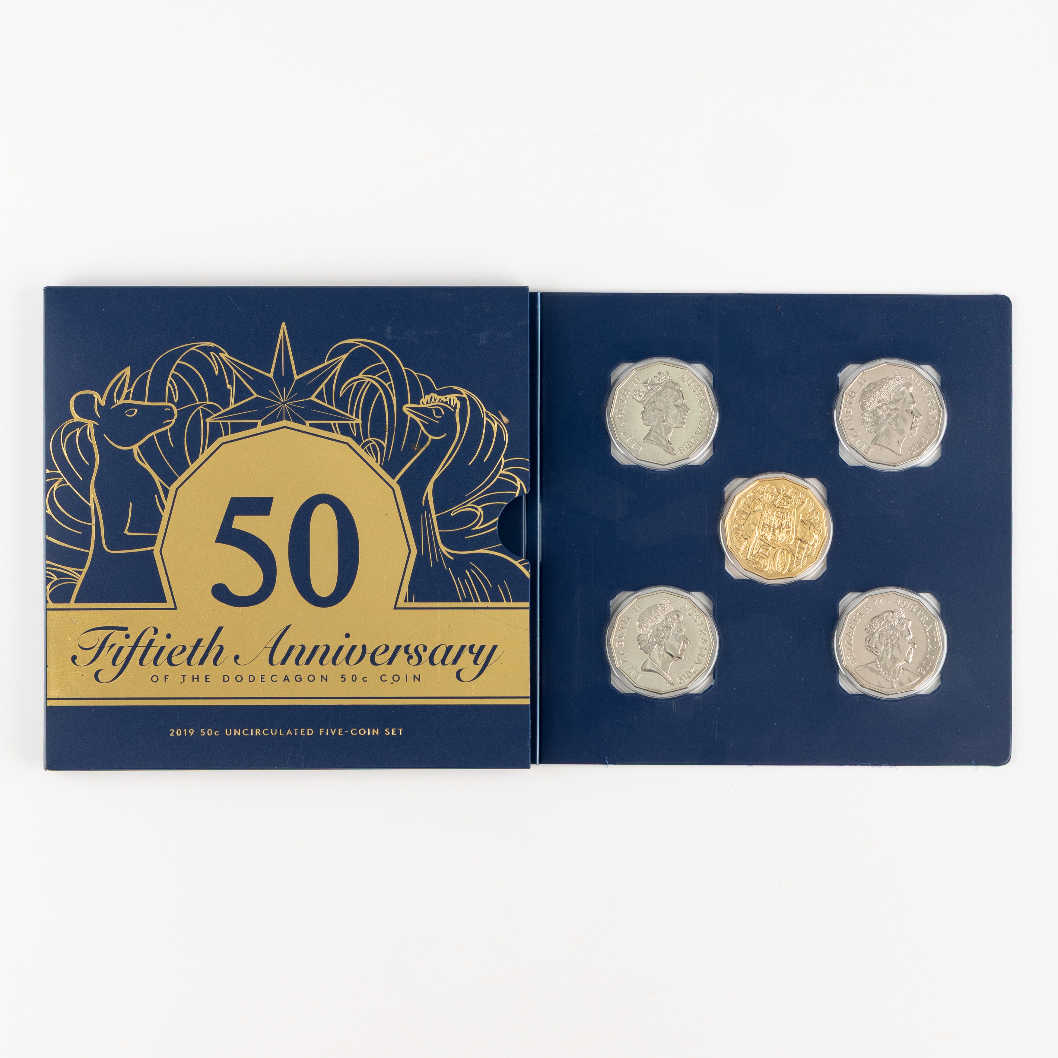 Elizabeth II, RAM - Fiftieth Anniversary of the Dodecagon Coin, Fifty Cents, 2019, UNC
