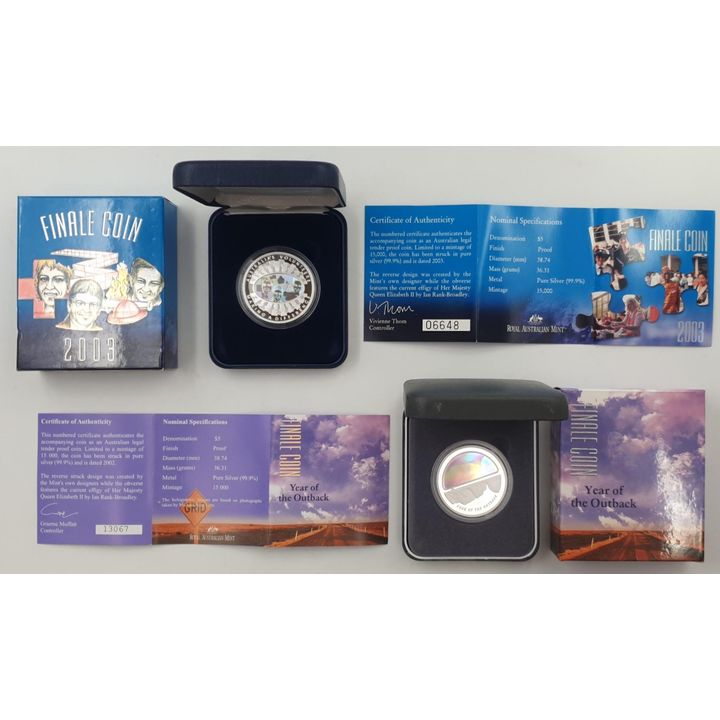 Silver Proof $5 Finale Coins (x2)