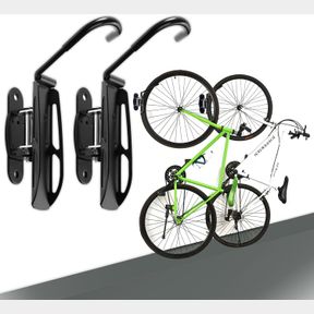 WALLMASTER SWIVEL BIKE RACK HANGER,GARAGE WALL MOUNT BIKE STORAGE HOOK FOR INDOOR, 2 PACK