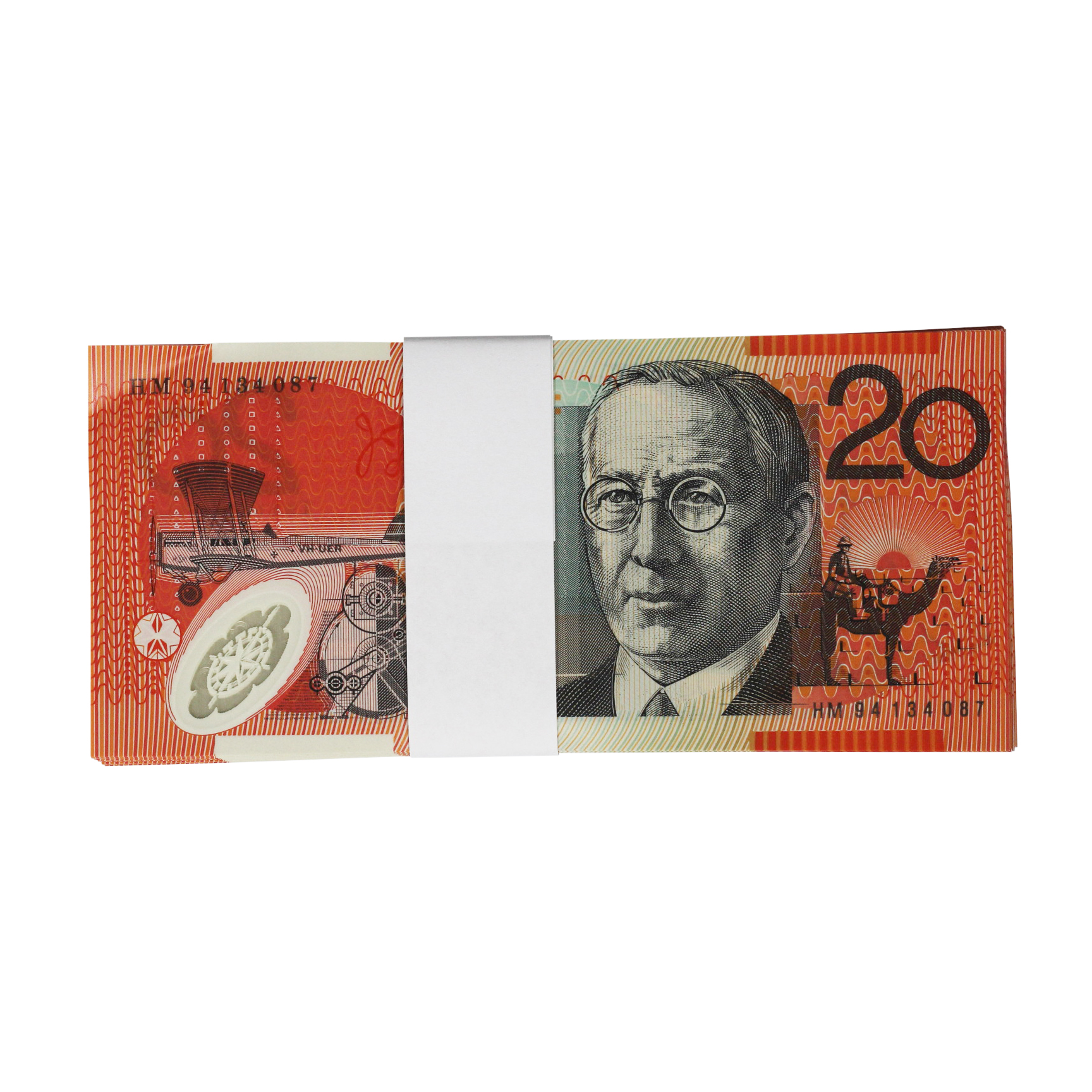 2119. · Part Bundle, Evans/Fraser, Twenty Dollars,  1994, UNC