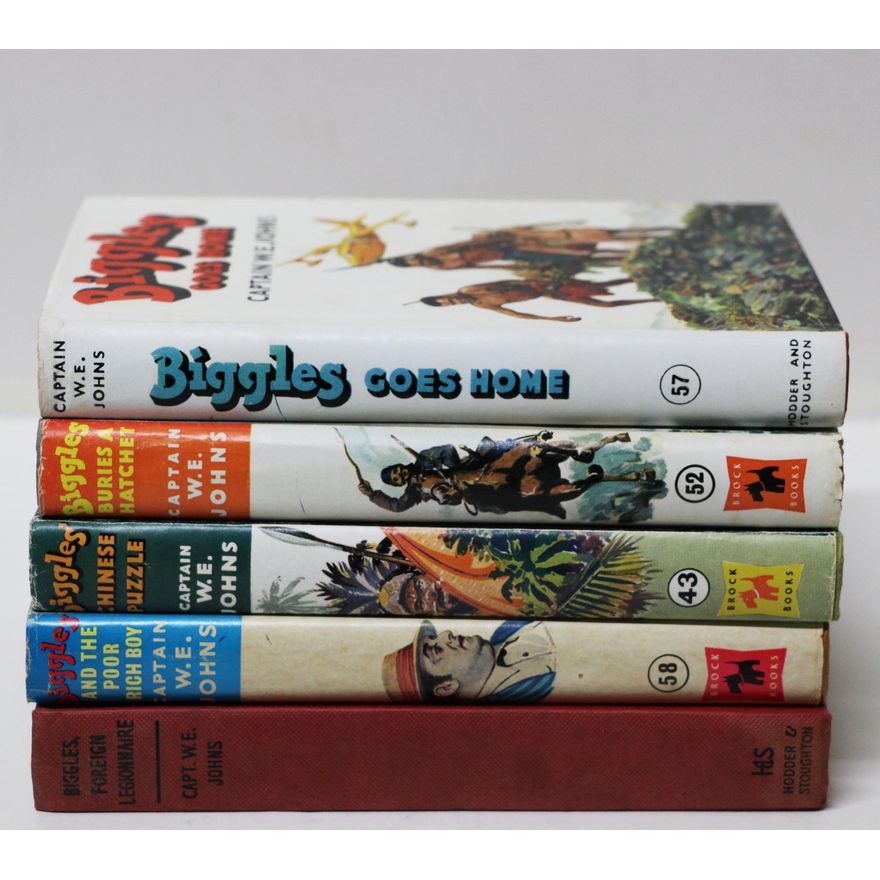 JOHNS, W.E. [5 titles], Biggles Goes Home