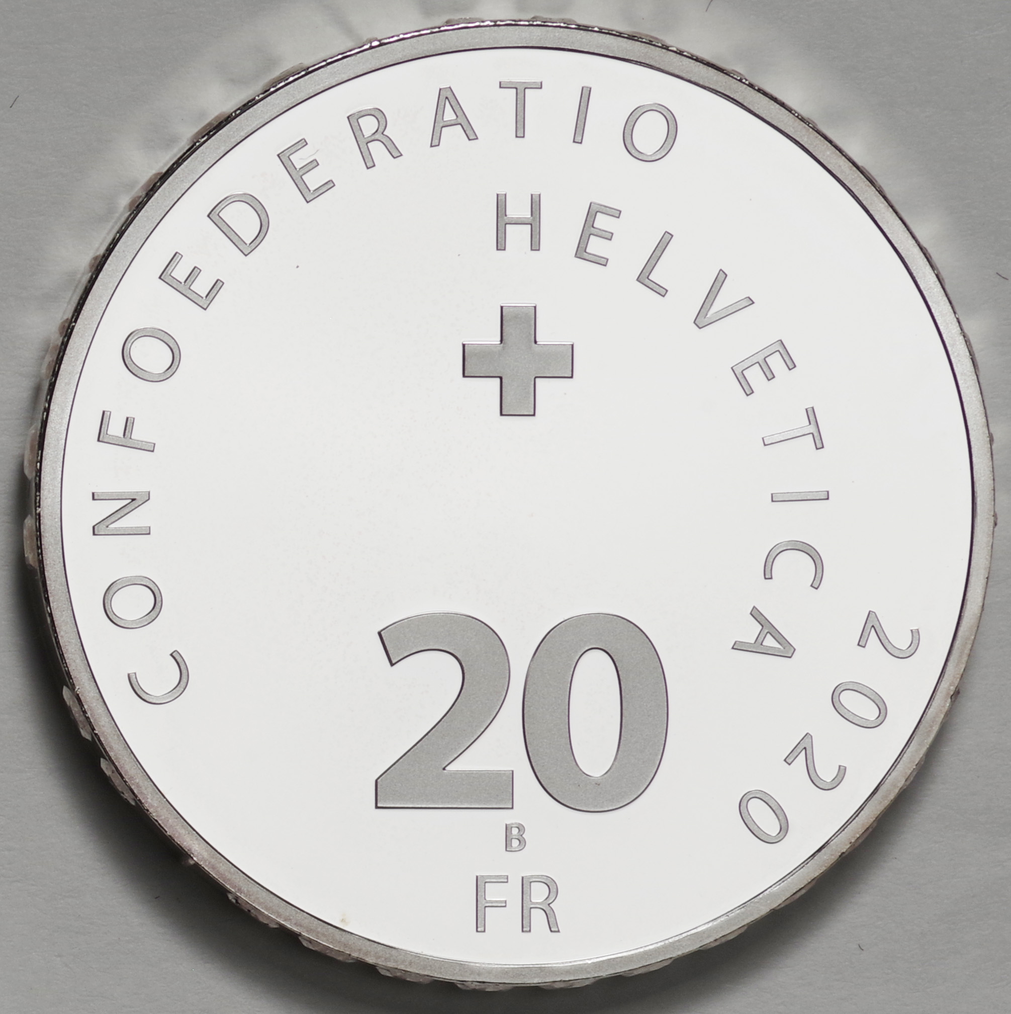 スイス-Switzerland. ロジャー・フェデラー 20フラン銀貨 2020年