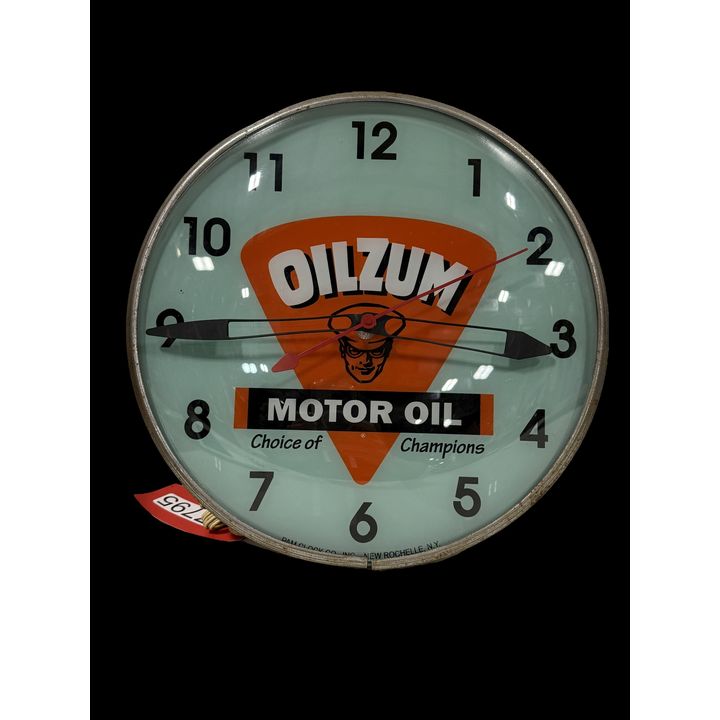 Reproduction Oilzum Motor Oil 15" Pam Clock