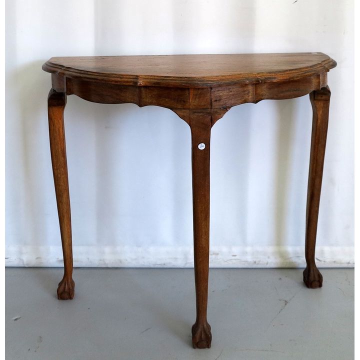 OAK DEMI-LUNE TABLE