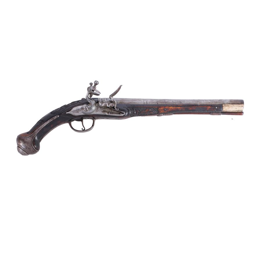Pistolet skałkowy, Europa, ok. 1750 r.