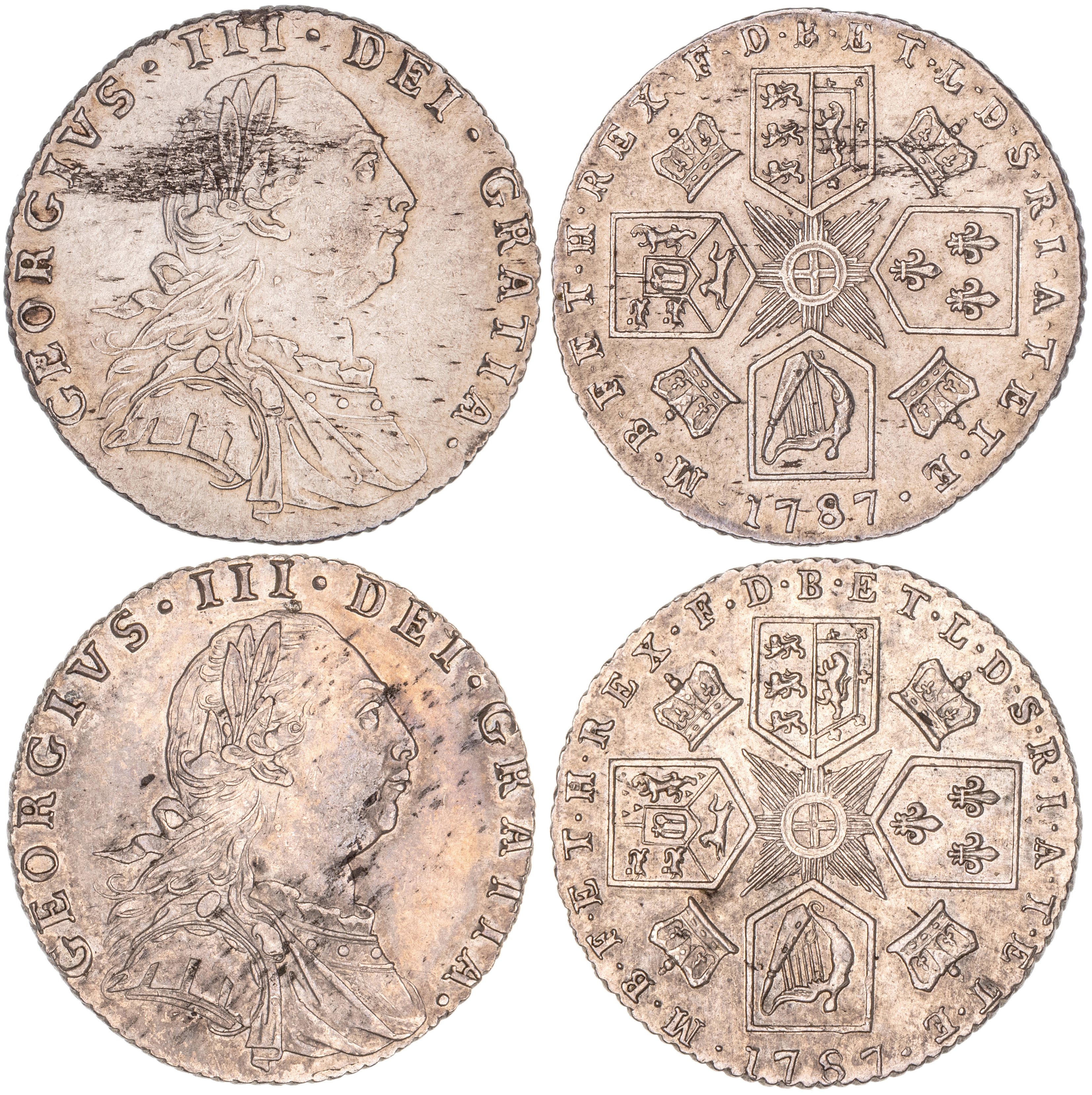Great Britain, George III, Sixpence, 1787, gEF - aUNC