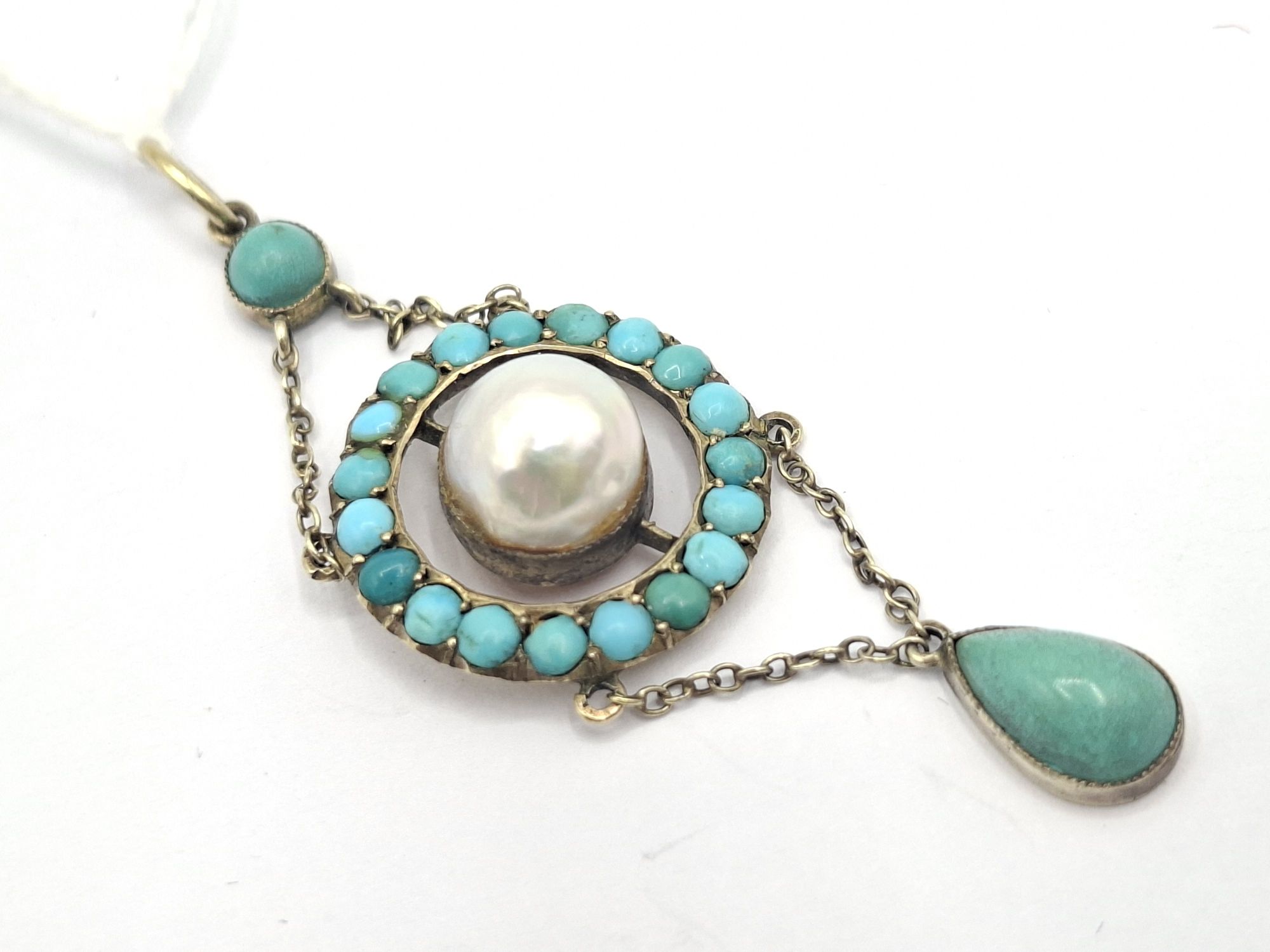 1012 · PRETTY TURQUOISE HANGING PENDANT
