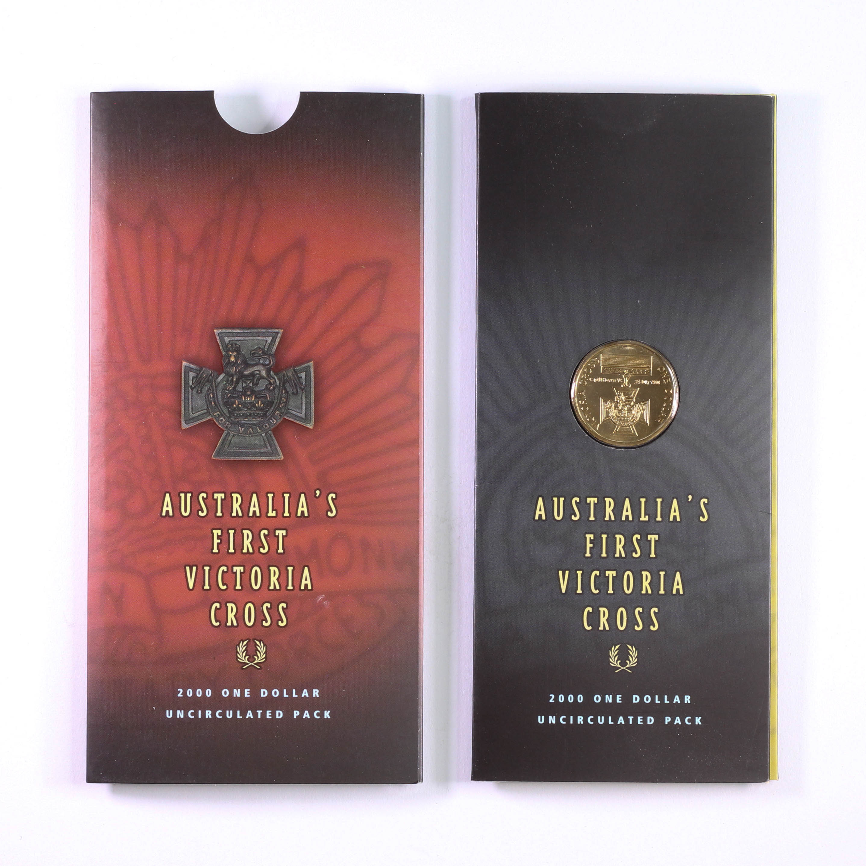 2000 RAM $1 Australia's First Victoria Cross Uncirculated Coin - Carded