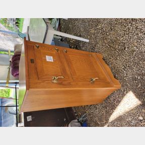 Ducks Unlimited Solid Oak antique style storage cabinet